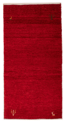 Gabbeh Rug - Loribaft Perser - 134 x 68 cm - dark red