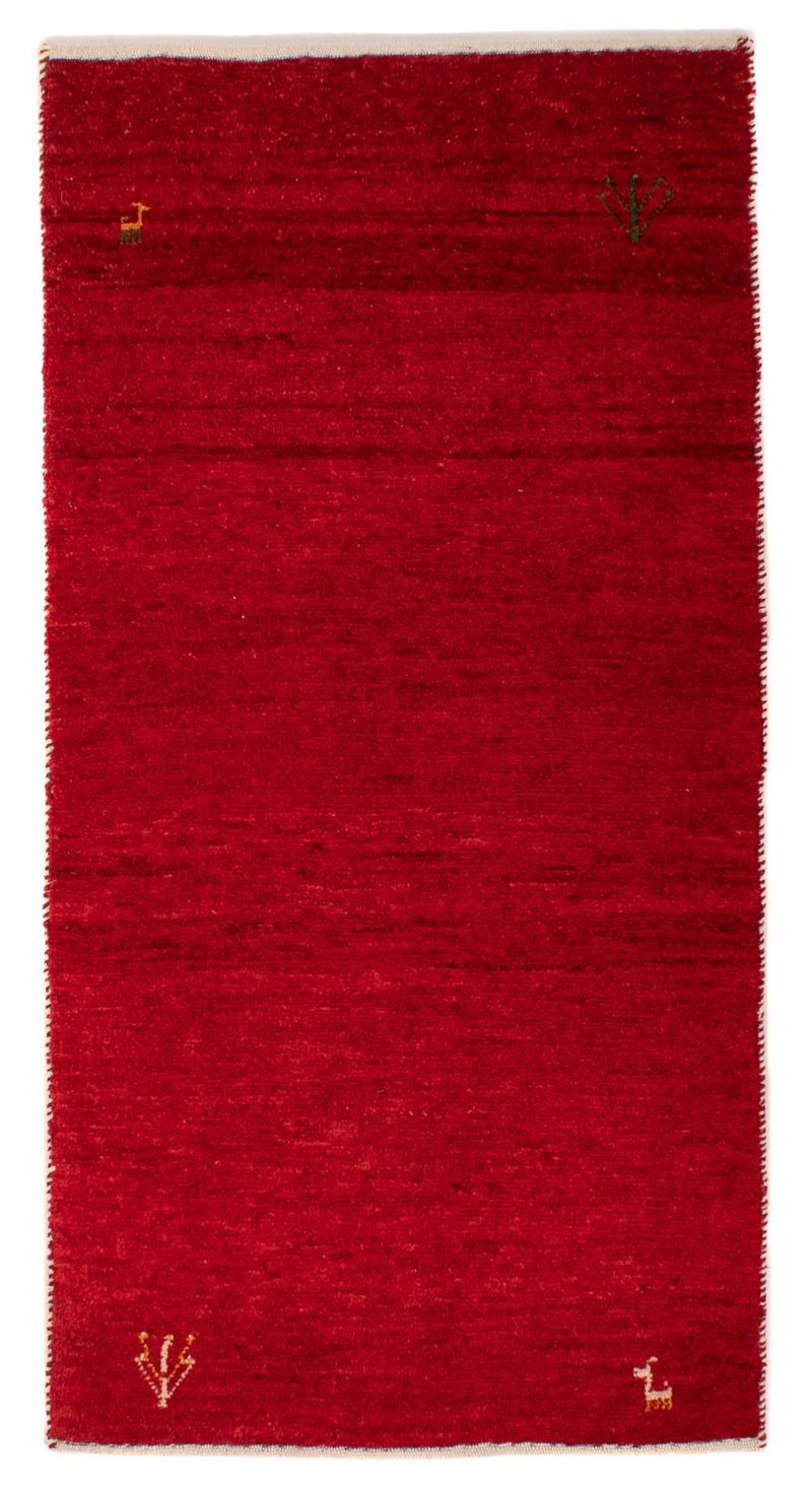 Gabbeh Rug - Loribaft Perser - 134 x 68 cm - dark red