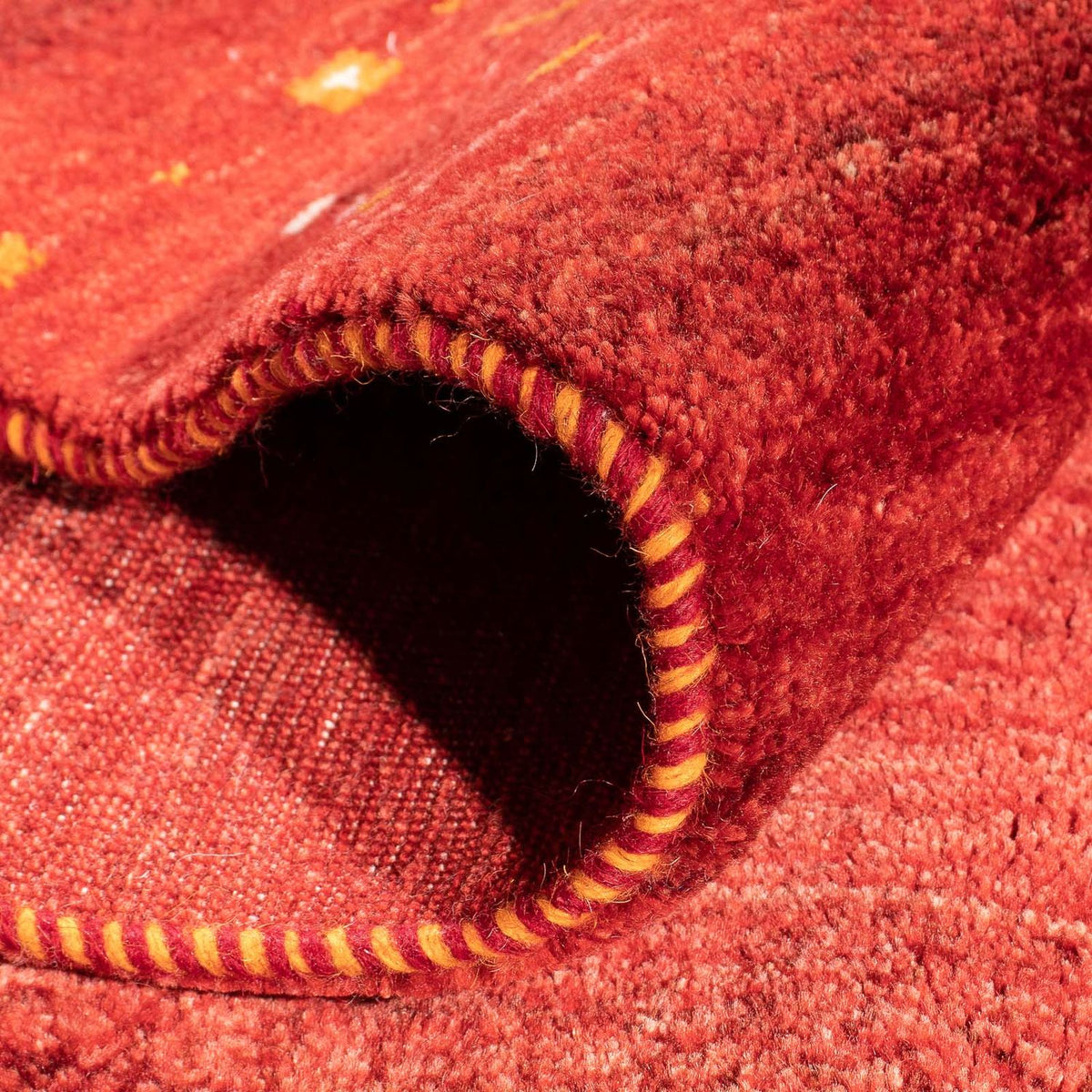 Gabbeh Rug - Loribaft Perser - 248 x 180 cm - dark red