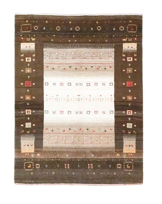 Gabbeh Rug - Loribaft Perser - 194 x 148 cm - brown