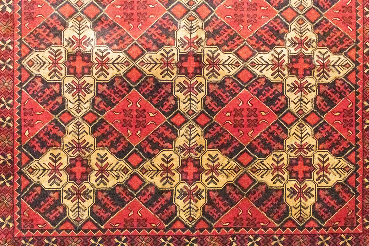 Afghan Rug - 202 x 152 cm - red