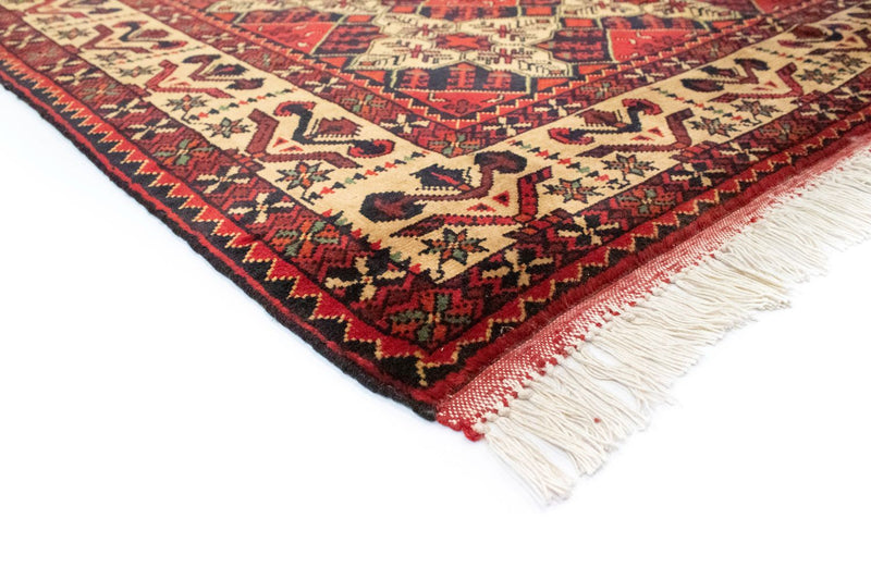 Afghan Rug - 202 x 152 cm - red