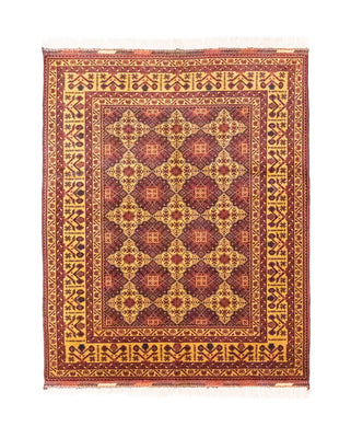 Afghan Rug - 190 x 152 cm - red