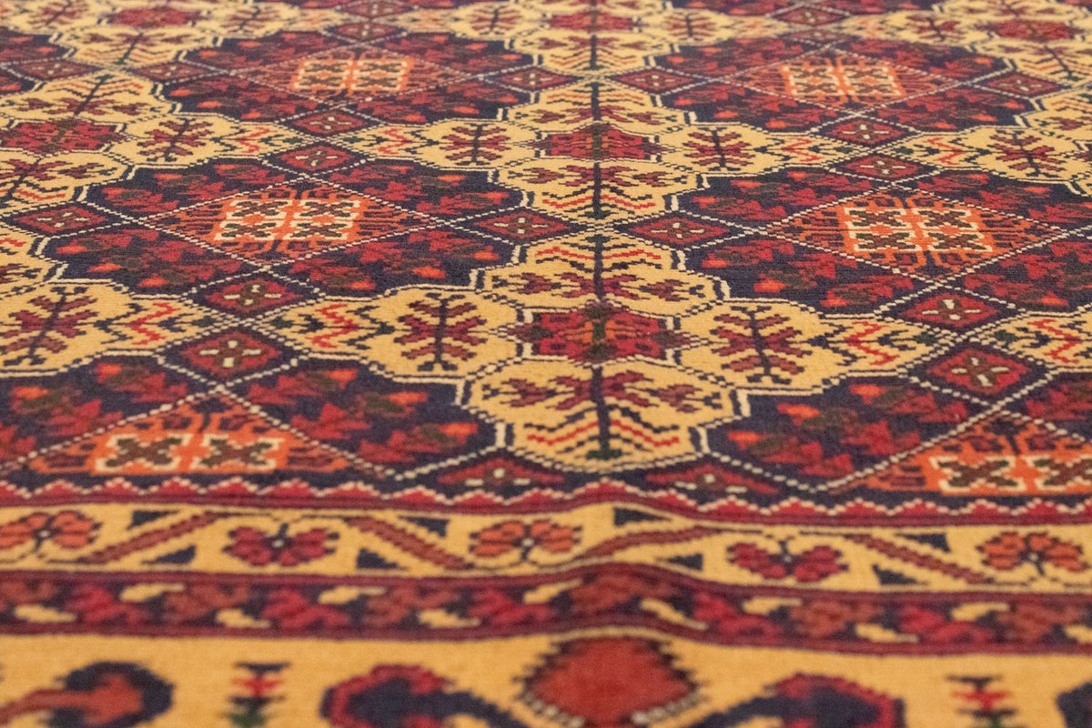 Afghan Rug - 190 x 152 cm - red