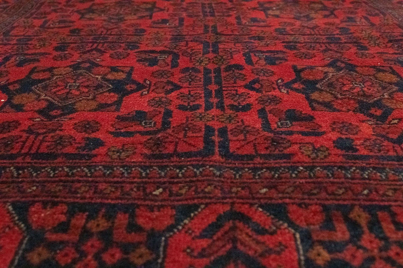 Afghan Rug - Kunduz - 197 x 126 cm - red