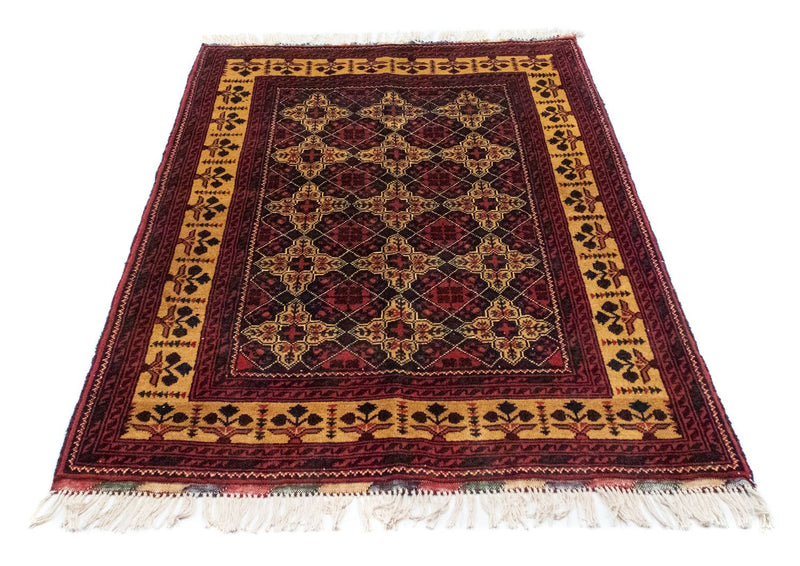 Afghan Rug - 143 x 105 cm - blue