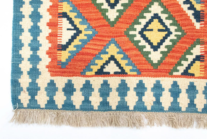 Runner Kelim Rug - Oriental - 202 x 70 cm - orange