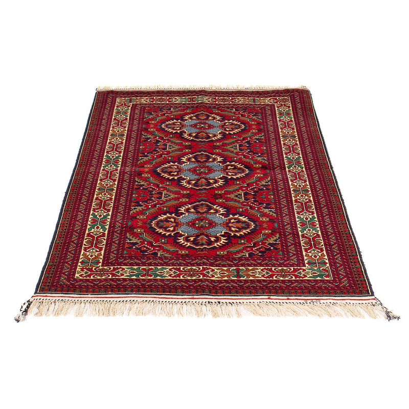 Afghan Rug - 145 x 93 cm - dark red
