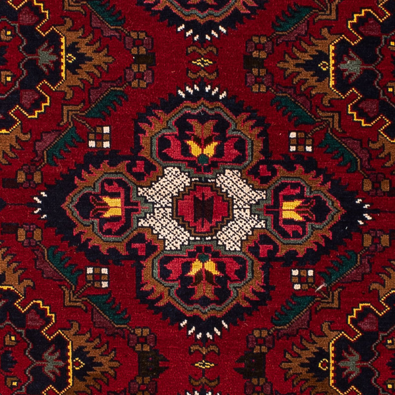 Afghan Rug - 145 x 93 cm - dark red