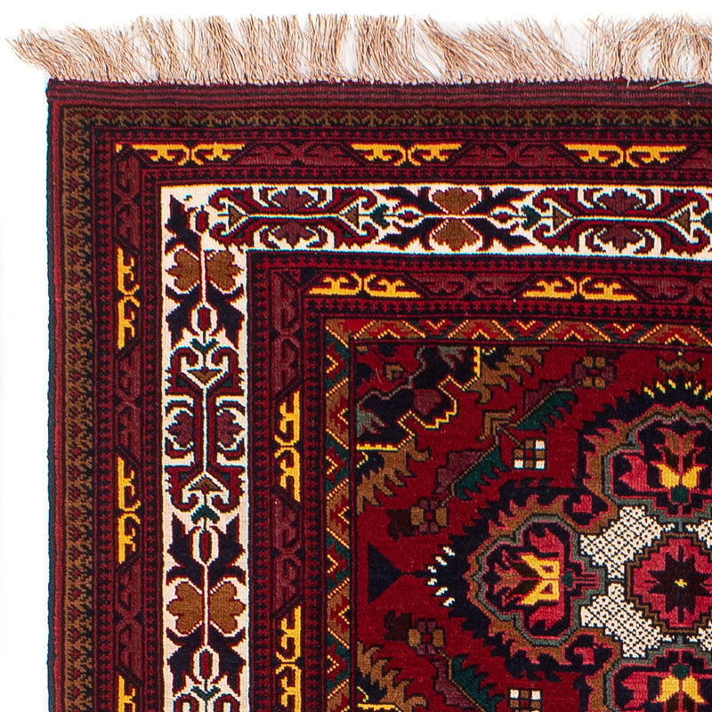 Afghan Rug - 145 x 93 cm - dark red