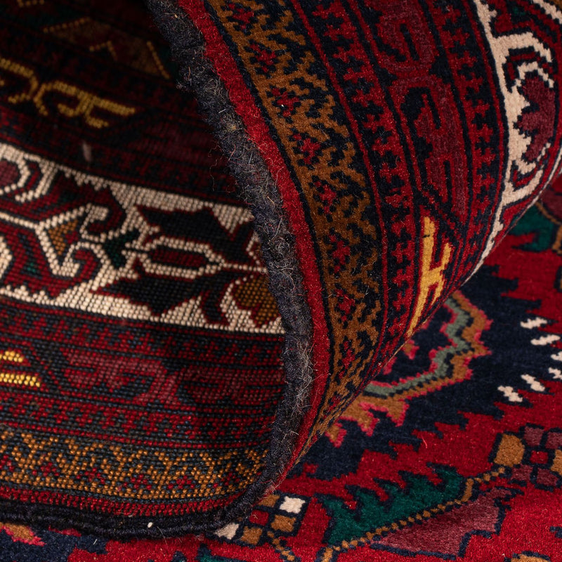 Afghan Rug - 145 x 93 cm - dark red