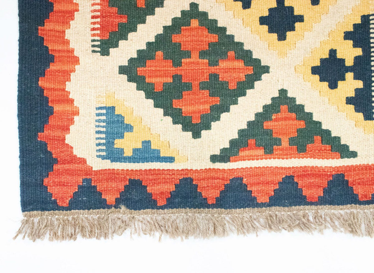 Runner Kelim Rug - Oriental - 203 x 65 cm - beige