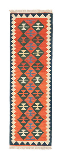 Runner Kelim Rug - Oriental - 197 x 62 cm - orange