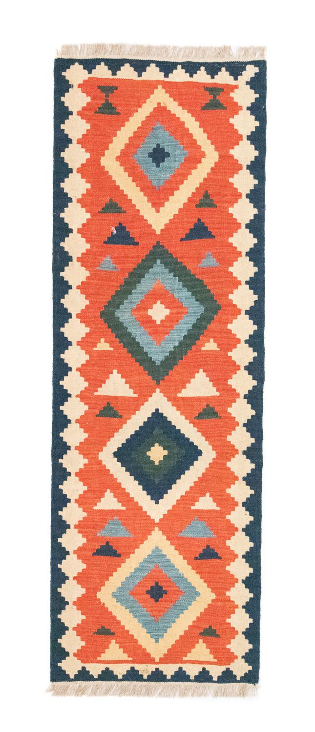 Runner Kelim Rug - Oriental - 203 x 68 cm - orange
