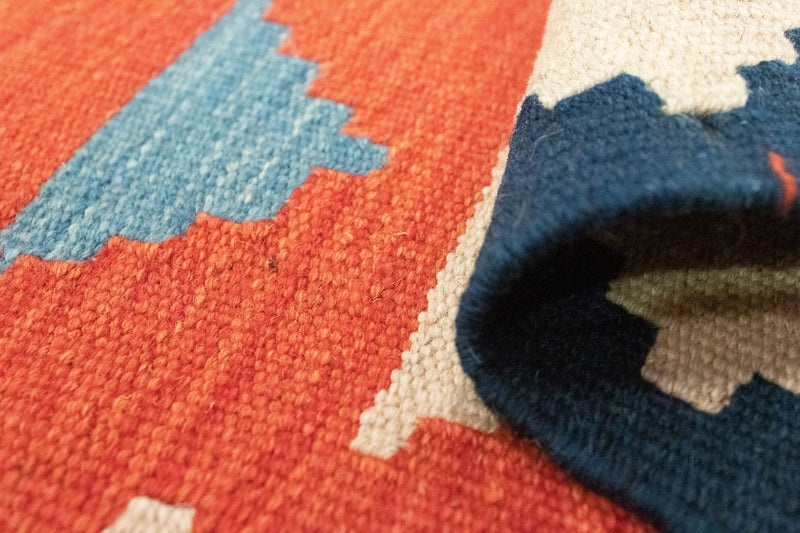 Runner Kelim Rug - Oriental - 203 x 68 cm - orange