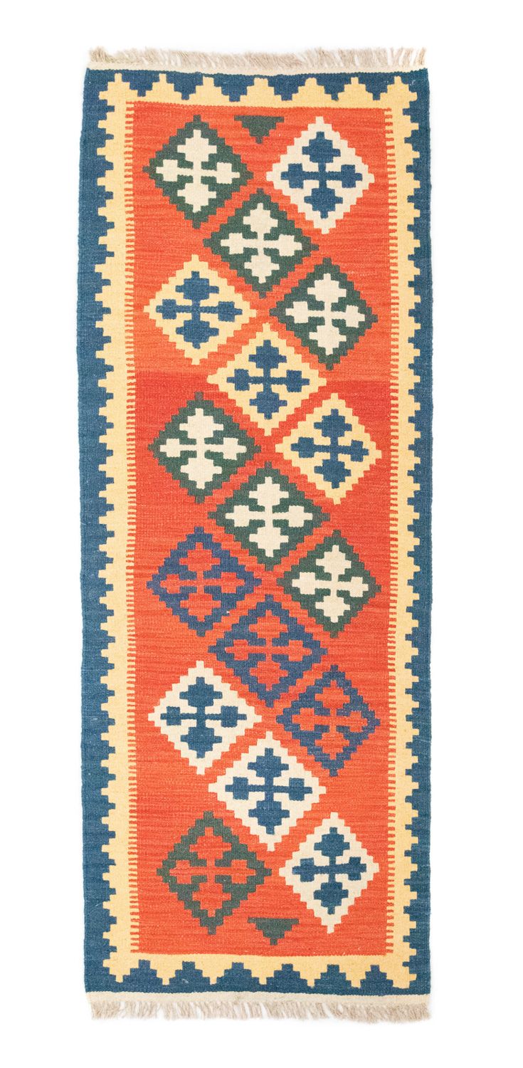 Runner Kelim Rug - Oriental - 200 x 70 cm - orange