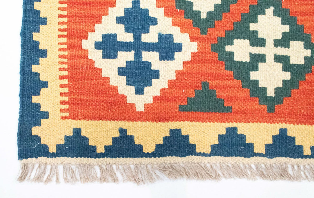 Runner Kelim Rug - Oriental - 200 x 70 cm - orange