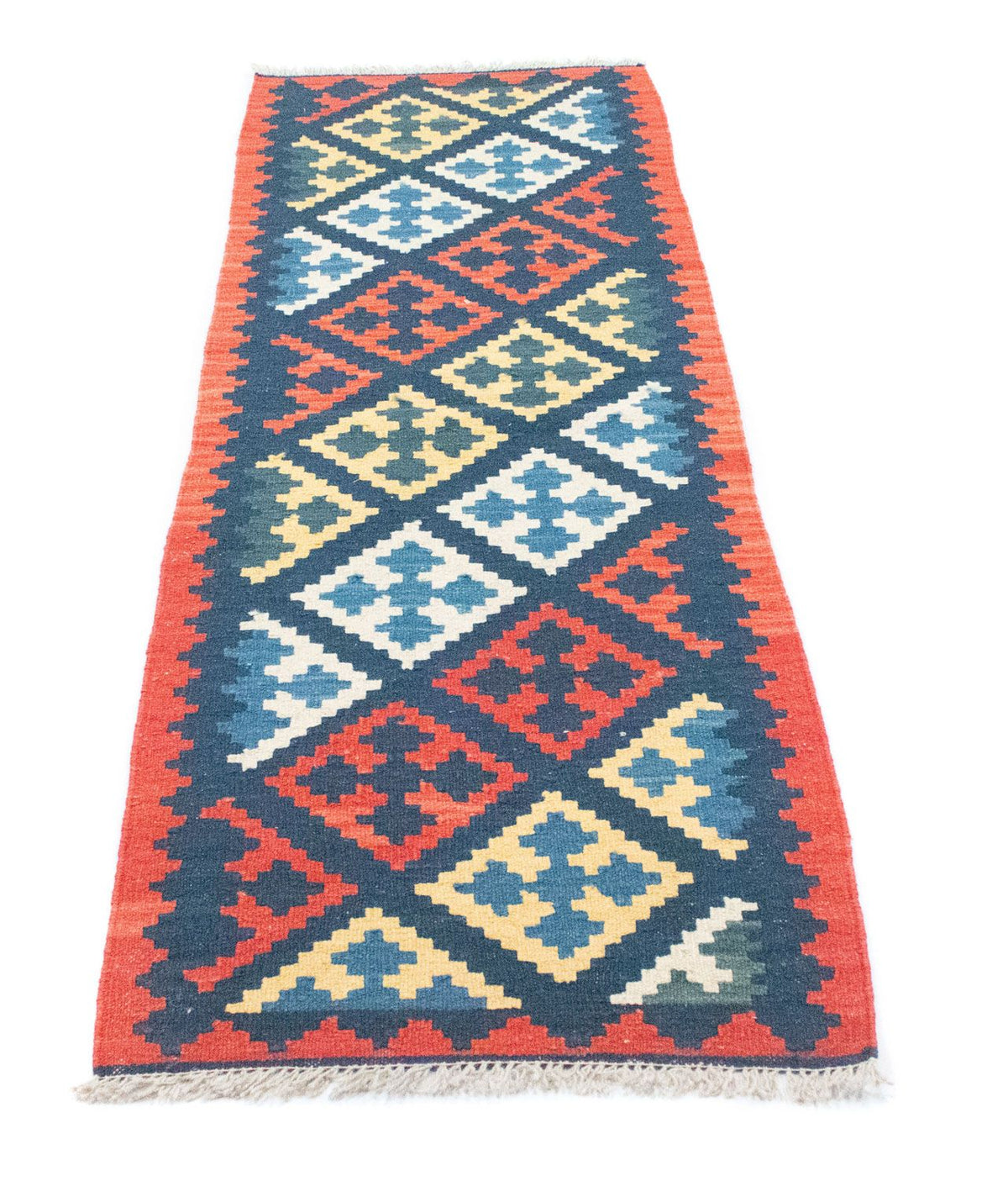 Runner Kelim Rug - Oriental - 204 x 70 cm - blue