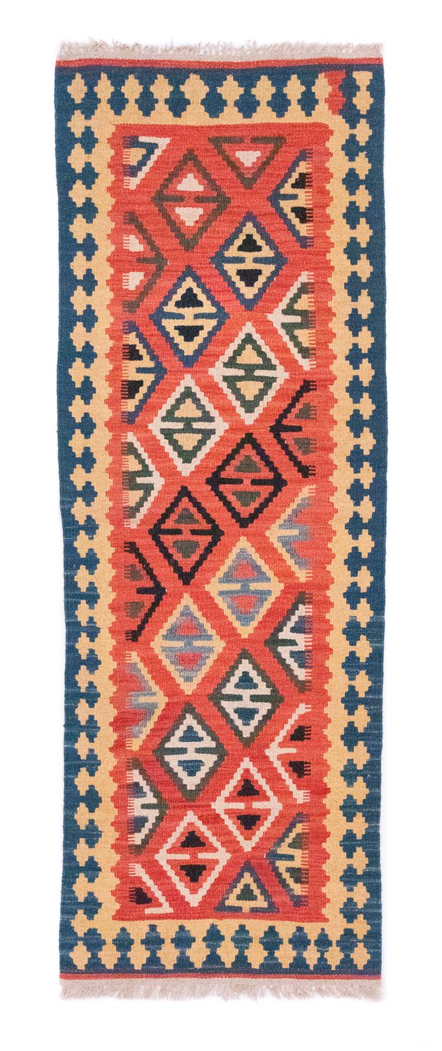 Runner Kelim Rug - Oriental - 200 x 70 cm - orange