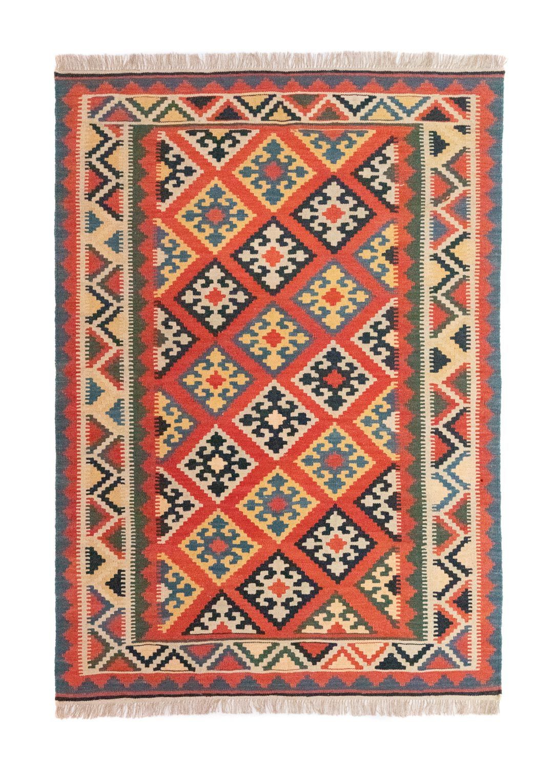 Kelim Rug - Oriental - 212 x 148 cm - orange