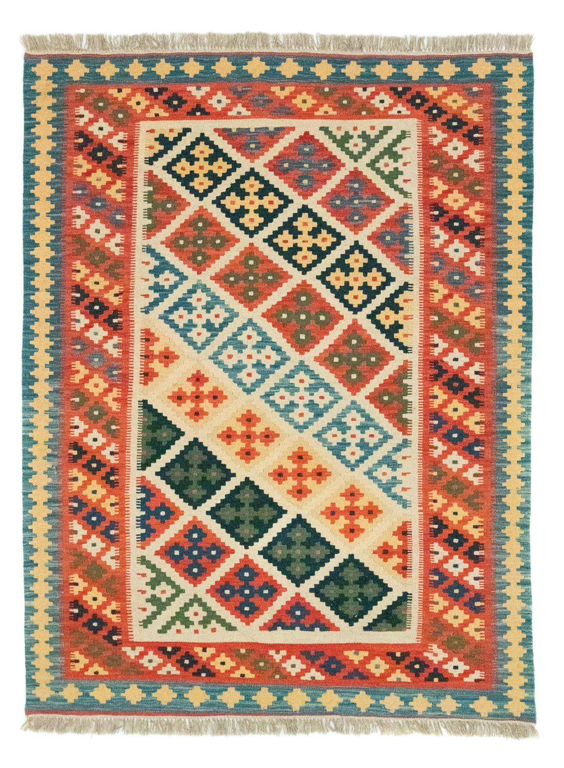 Kelim Rug - Oriental - 202 x 153 cm - orange