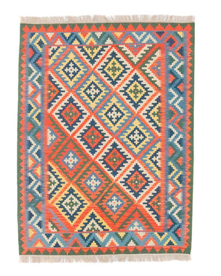 Kelim Rug - Oriental - 196 x 150 cm - orange