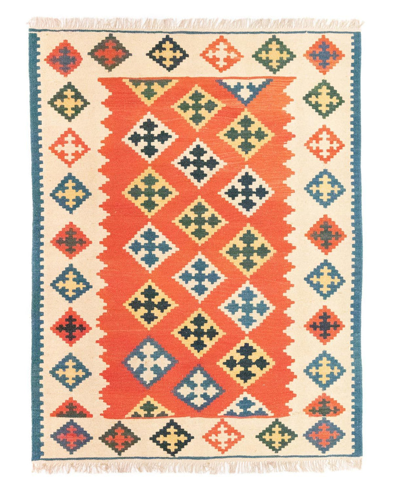 Kelim Rug - Oriental - 196 x 150 cm - orange