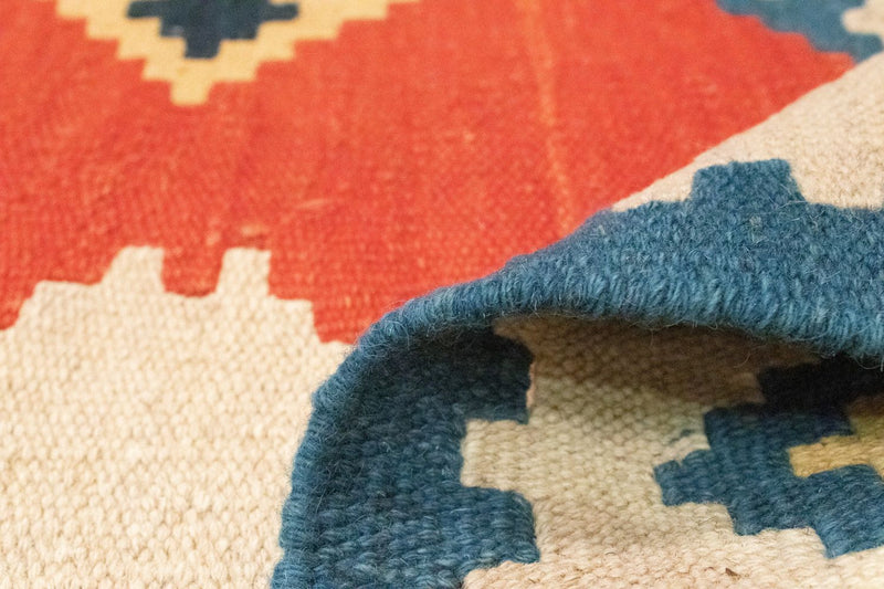 Kelim Rug - Oriental - 196 x 150 cm - orange