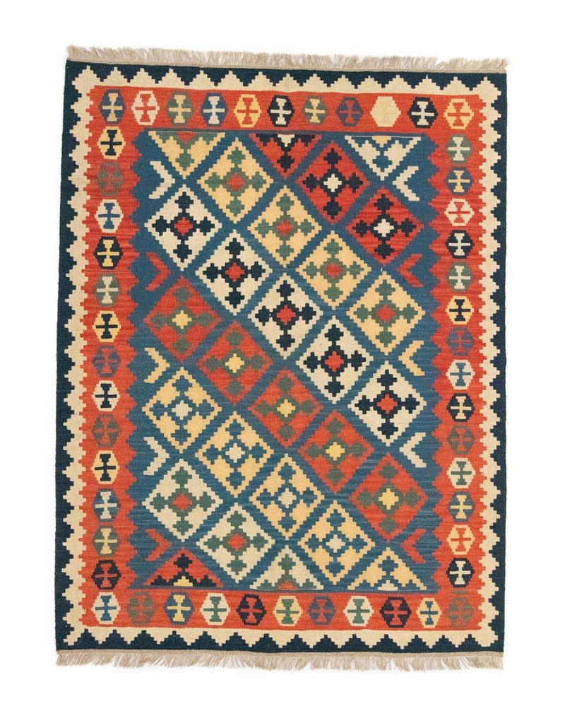 Kelim Rug - Oriental - 200 x 155 cm - blue
