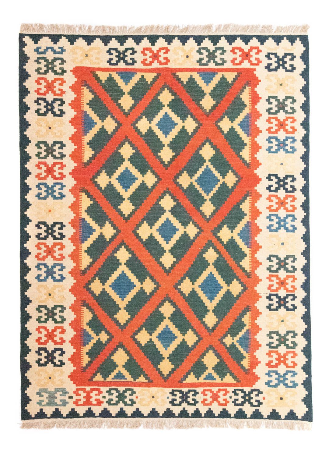 Kelim Rug - Oriental - 210 x 155 cm - orange