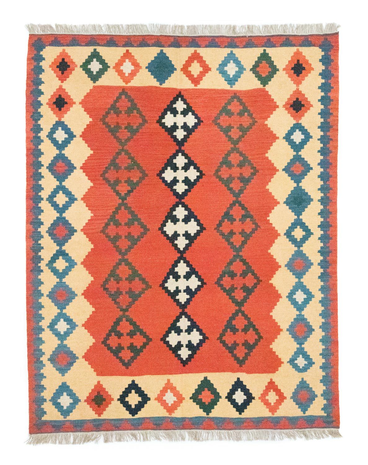 Kelim Rug - Oriental - 200 x 150 cm - orange