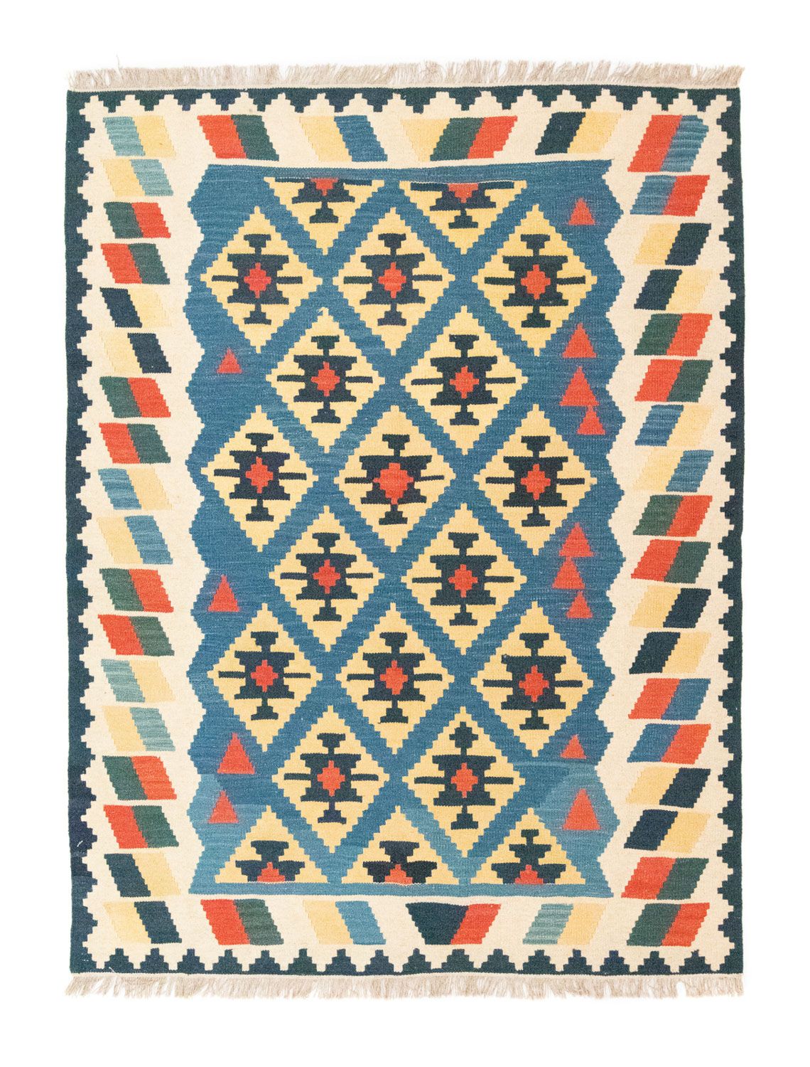Kelim Rug - Oriental - 205 x 156 cm - blue