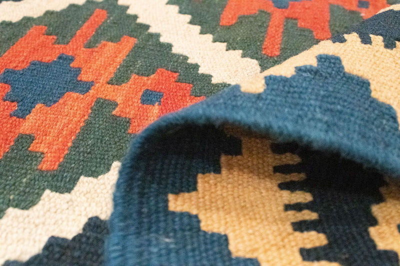 Kelim Rug - Oriental - 187 x 126 cm - blue