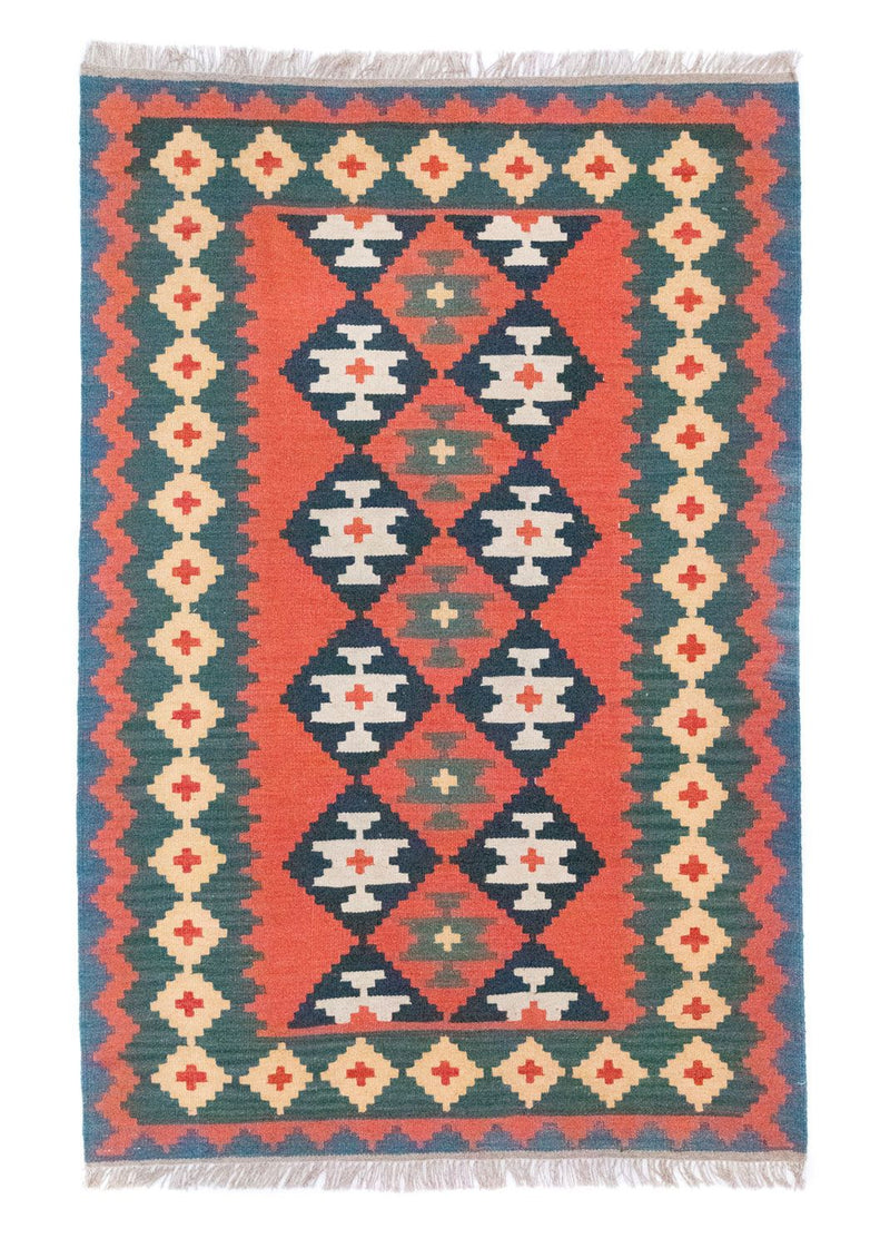 Kelim Rug - Oriental - 184 x 120 cm - orange