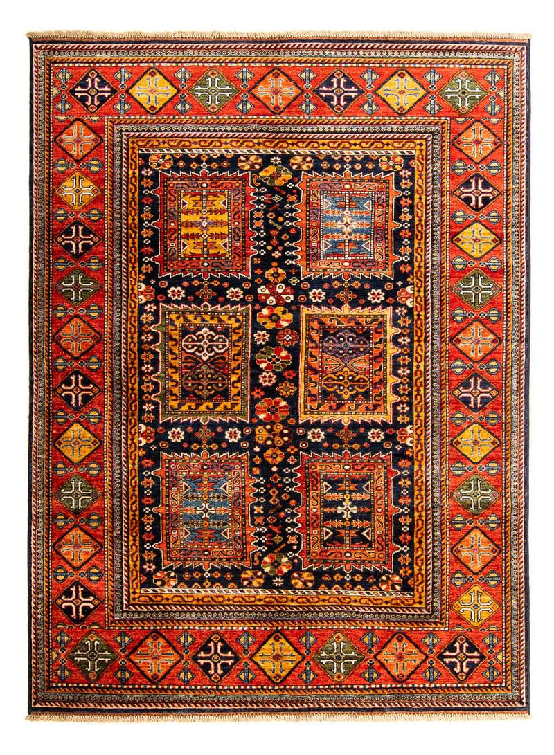 Afghan Rug - 244 x 170 cm - dark blue