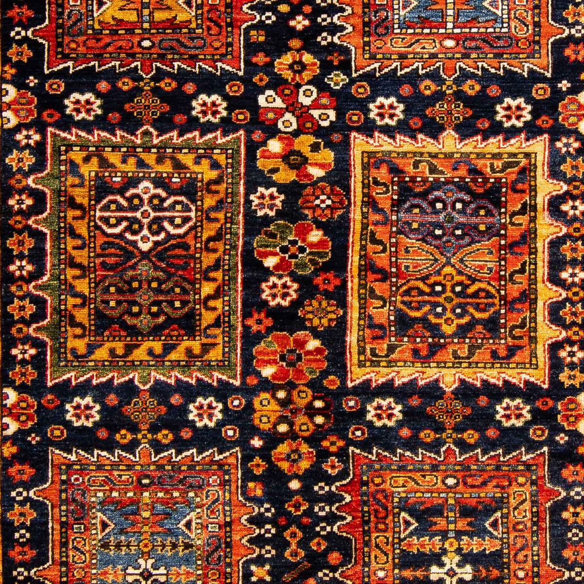 Afghan Rug - 244 x 170 cm - dark blue