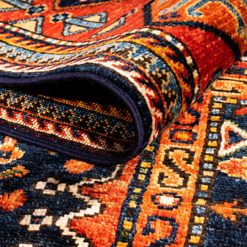 Afghan Rug - 244 x 170 cm - dark blue