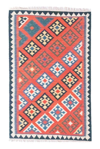 Kelim Rug - Oriental - 188 x 123 cm - orange
