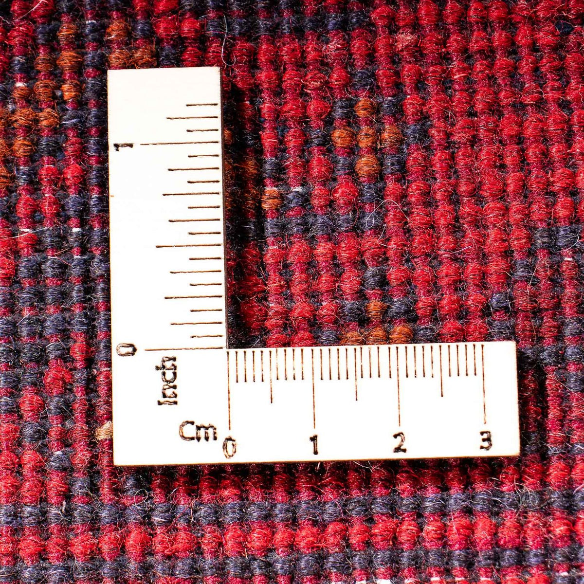 Runner Afghan Rug - Kunduz - 299 x 82 cm - dark red