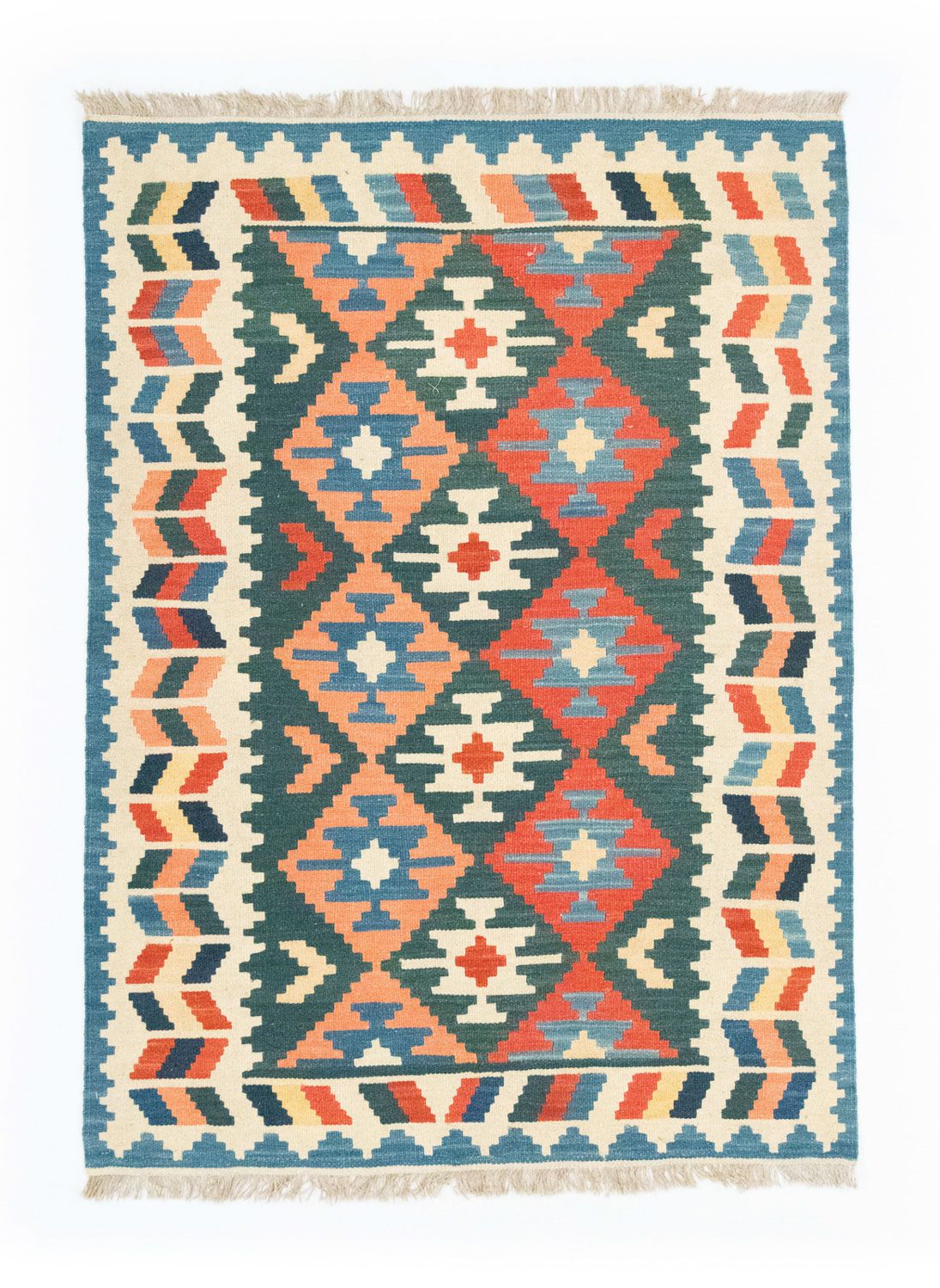 Kelim Rug - Oriental - 177 x 130 cm - blue
