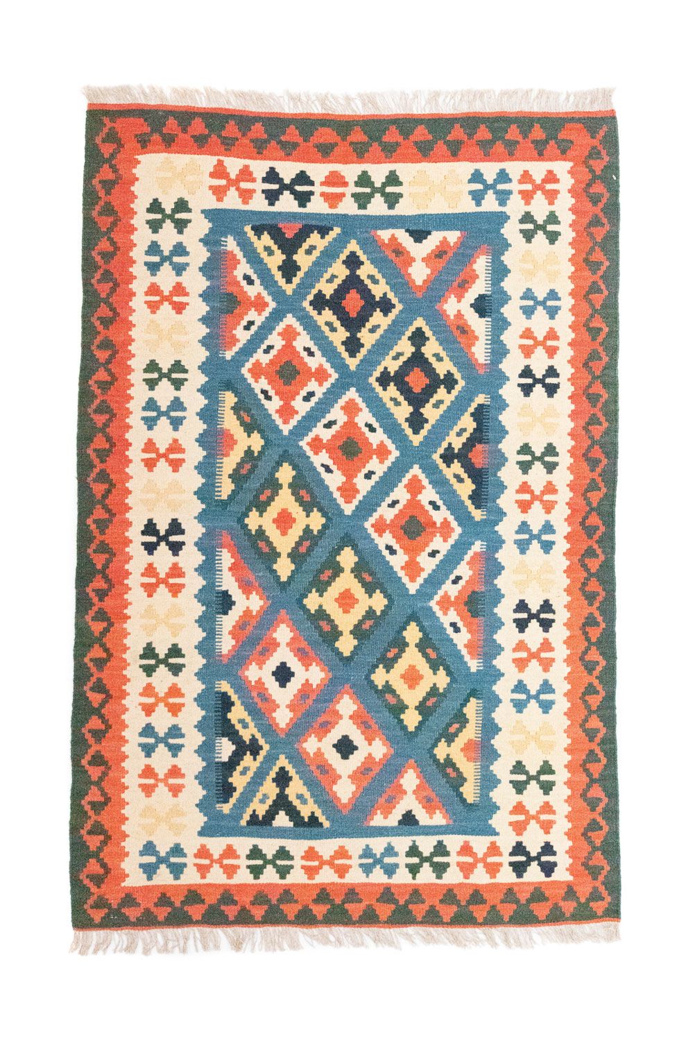 Kelim Rug - Oriental - 153 x 100 cm - blue