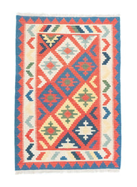 Kelim Rug - Oriental - 147 x 100 cm - orange