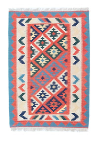 Kelim Rug - Oriental - 146 x 102 cm - orange