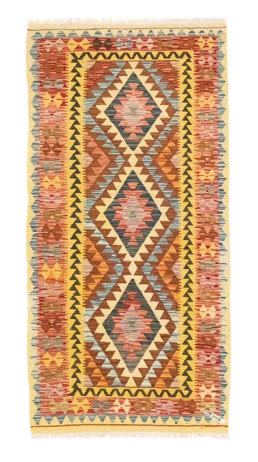 Runner Kelim Rug - Oriental - 200 x 99 cm - multicolored