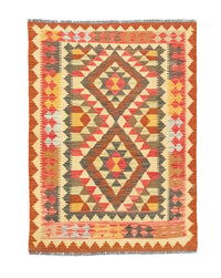 Kelim Rug - Oriental - 146 x 99 cm - orange