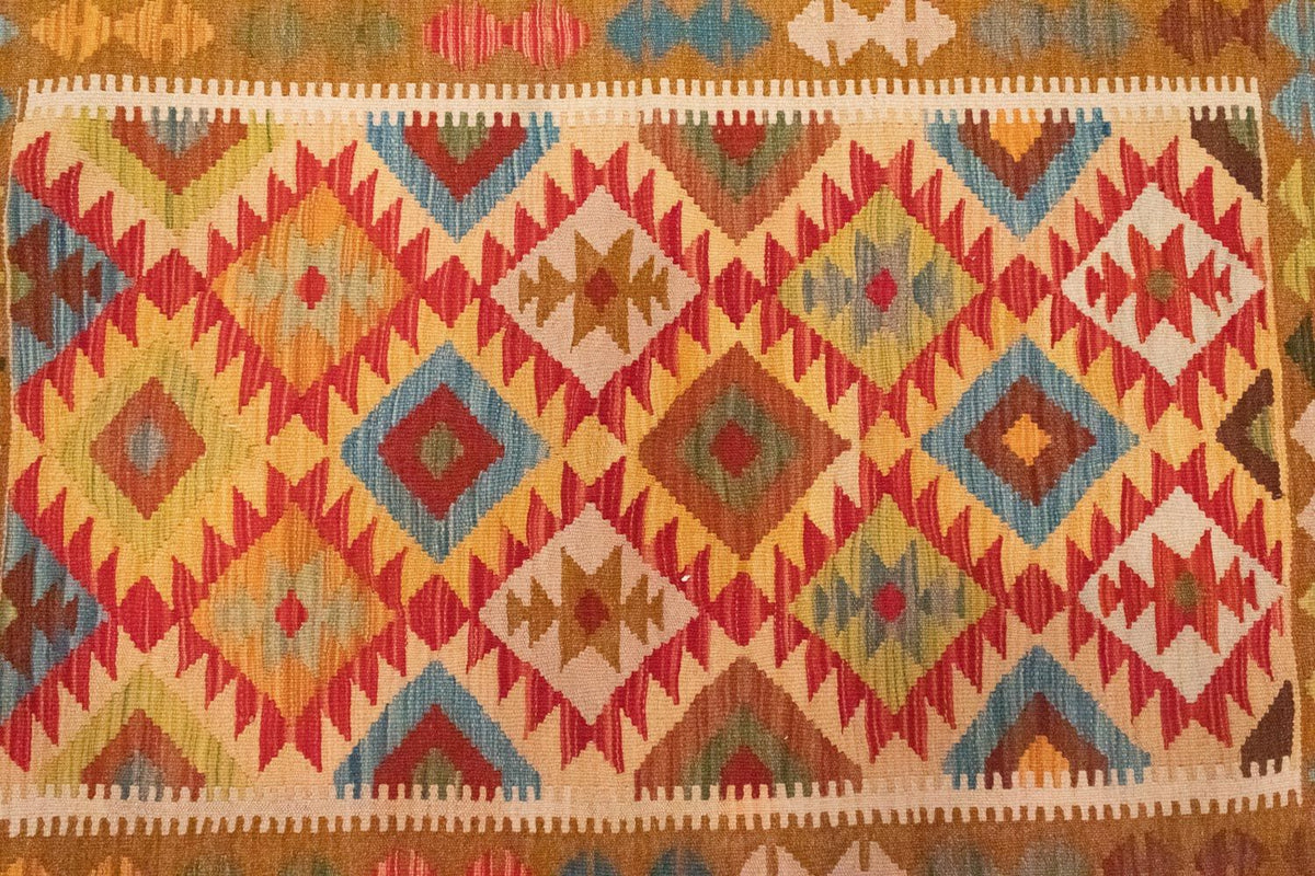 Kelim Rug - Oriental - 147 x 105 cm - orange