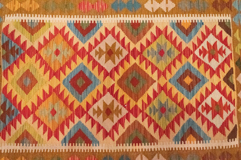 Kelim Rug - Oriental - 147 x 105 cm - orange