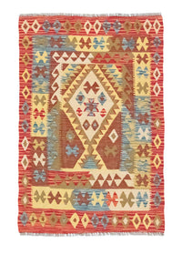 Kelim Rug - Oriental - 141 x 97 cm - orange