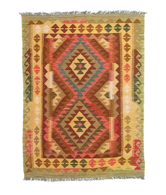 Kelim Rug - Oriental - 156 x 105 cm - green