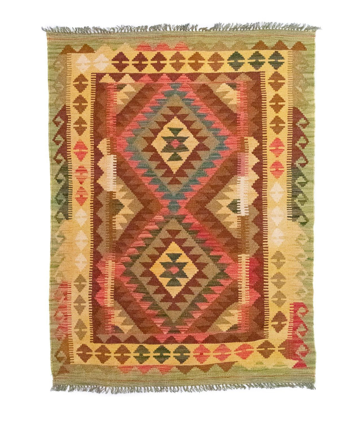 Kelim Rug - Oriental - 156 x 105 cm - green